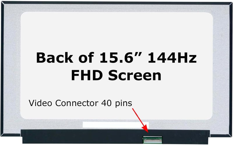 SCREENARAMA New Screen Replacement for BOE NE156FHM-NX2, FHD 1920x1080, 40pins, 144Hz, IPS, Matte, LCD LED Display with Tools - Image 2
